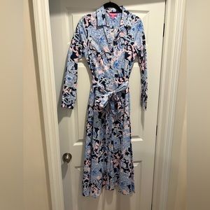 Lilly Pulitzer Mira Midi Shirt Dress size 4